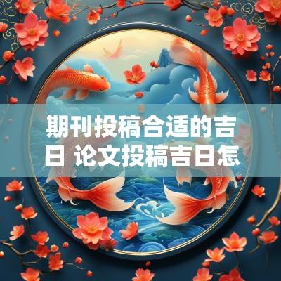 期刊投稿合适的吉日 论文投稿吉日怎么写