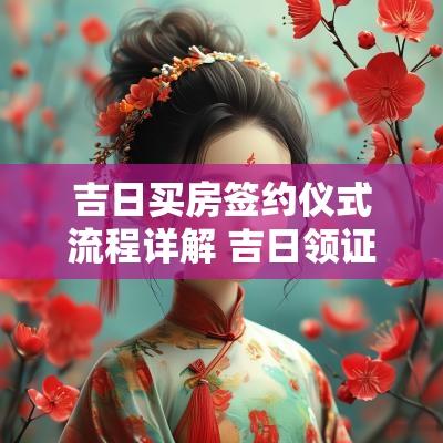 吉日买房签约仪式流程详解 吉日领证的正确方法
