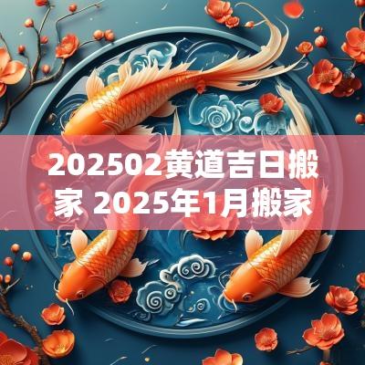 202502黄道吉日搬家 2025年1月搬家黄道吉日