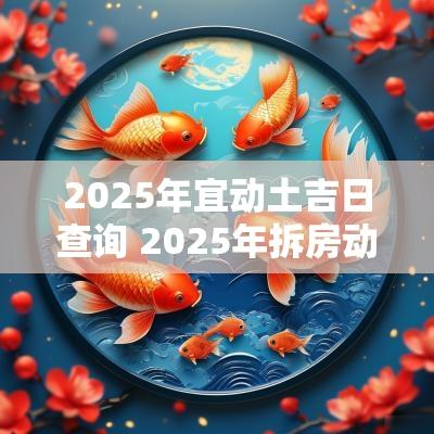 2025年宜动土吉日查询 2025年拆房动土吉日