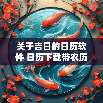 关于吉日的日历软件 日历下载带农历吉日