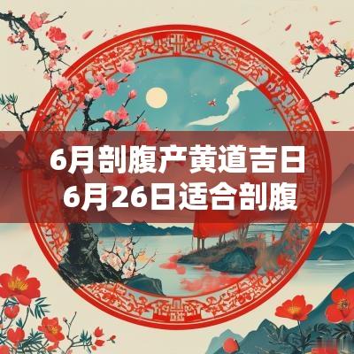 6月剖腹产黄道吉日 6月26日适合剖腹产吗