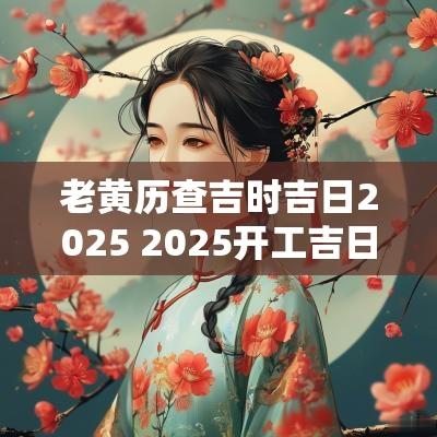 老黄历查吉时吉日2025 2025开工吉日老黄历