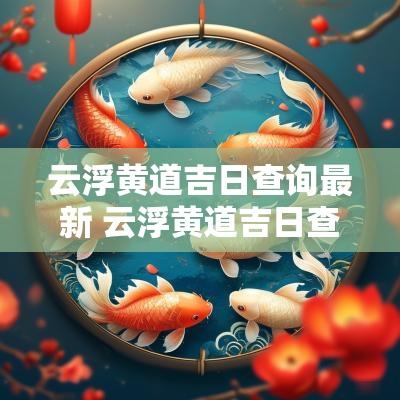 云浮黄道吉日查询最新 云浮黄道吉日查询网站