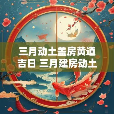 三月动土盖房黄道吉日 三月建房动土哪天日子最好