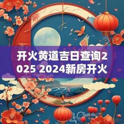 开火黄道吉日查询2025 2025新房开火黄道吉日