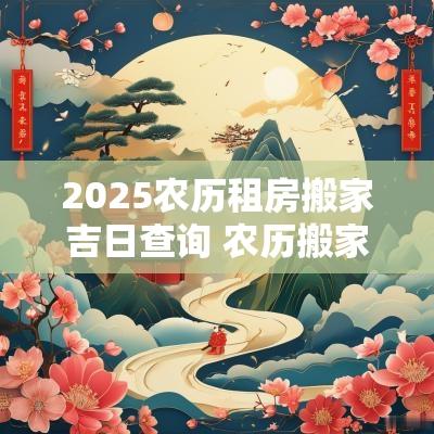 2025农历租房搬家吉日查询 农历搬家吉日2025