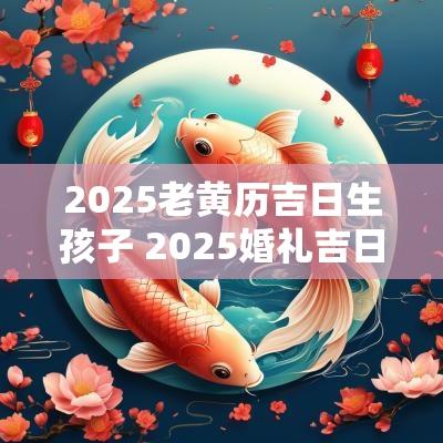 2025老黄历吉日生孩子 2025婚礼吉日老黄历