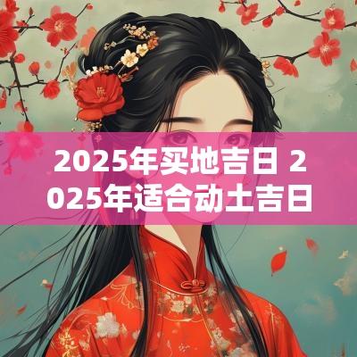 2025年买地吉日 2025年适合动土吉日