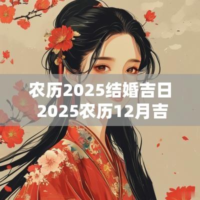 农历2025结婚吉日 2025农历12月吉日