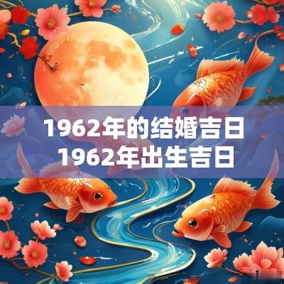 1962年的结婚吉日 1962年出生吉日