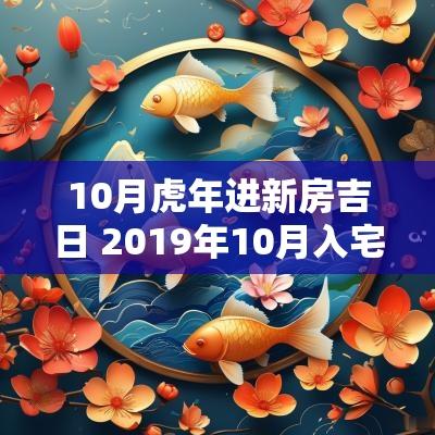 10月蛇年进新房吉日 2019年10月入宅黄道吉日