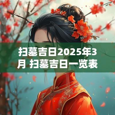 扫墓吉日2025年3月 扫墓吉日一览表