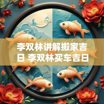 李双林讲解搬家吉日 李双林买车吉日讲解