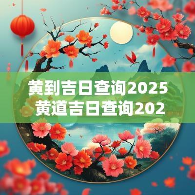黄到吉日查询2025 黄道吉日查询2025出行
