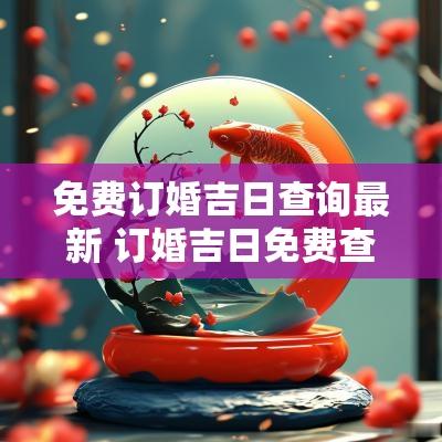 免费订婚吉日查询最新 订婚吉日免费查询软件