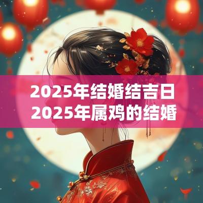 2025年结婚结吉日 2025年属鸡的结婚吉日一览表