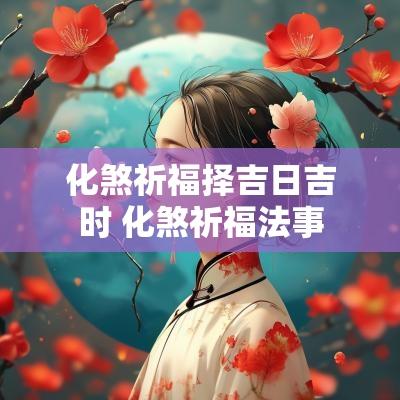 化煞祈福择吉日吉时 化煞祈福法事