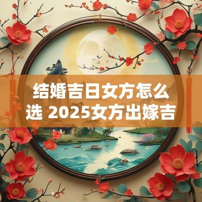 结婚吉日女方怎么选 2025女方出嫁吉日