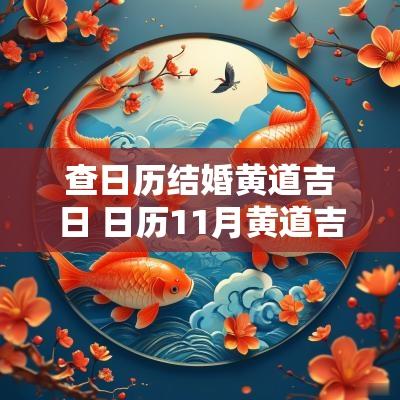 查日历结婚黄道吉日 日历11月黄道吉日