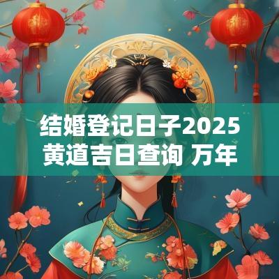 结婚登记日子2025黄道吉日查询 万年历2025最新版黄道吉日查询表