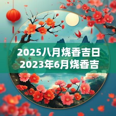 2025八月烧香吉日 2025年6月烧香吉日