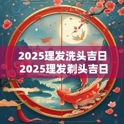 2025理发洗头吉日 2025理发剃头吉日