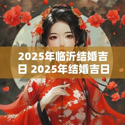 2025年临沂结婚吉日 2025年结婚吉日临沂