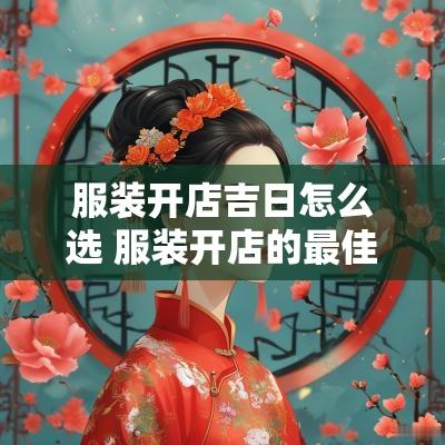 服装开店吉日怎么选 服装开店的最佳时间 服装开店吉日怎么选 服装开店的最佳时间