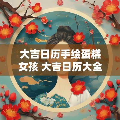 大吉日历手绘蛋糕女孩 大吉日历大全