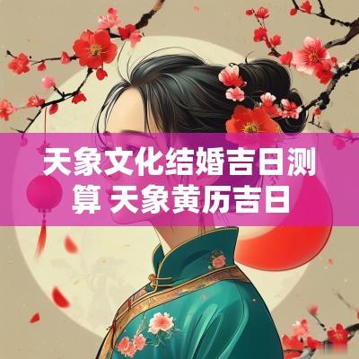 天象文化结婚吉日测算 天象黄历吉日