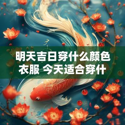 明天吉日穿什么颜色衣服 今天适合穿什么颜色的衣服吉日