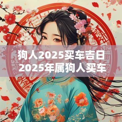 狗人2025买车吉日 2025年属狗人买车吉日