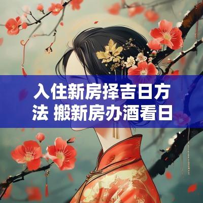入住新房择吉日方法 搬新房办酒看日子择吉日