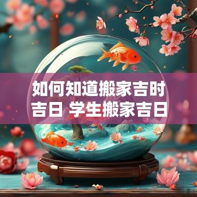 如何知道搬家吉时吉日 学生搬家吉日吉时查询