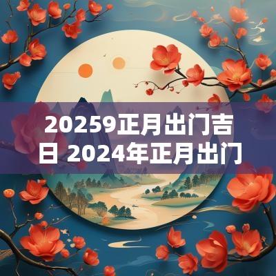 20259正月出门吉日 2025年正月出门吉日一览表 20259正月出门吉日 2025年正月出门吉日一览表
