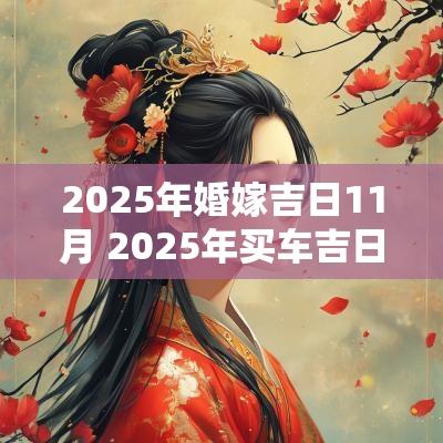 2025年婚嫁吉日11月 2025年买车吉日11月