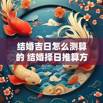 结婚吉日怎么测算的 结婚择日推算方法