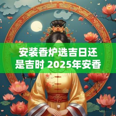 安装香炉选吉日还是吉时 2025年安香炉的吉日