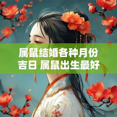 属鼠结婚各种月份吉日 属鼠出生最好六个吉日