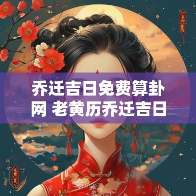 乔迁吉日免费算卦网 老黄历乔迁吉日查询