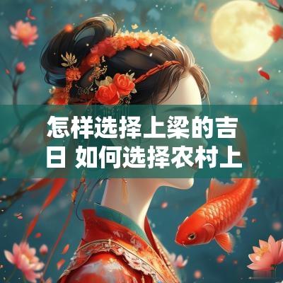 怎样选择上梁的吉日 如何选择农村上梁的良辰吉日