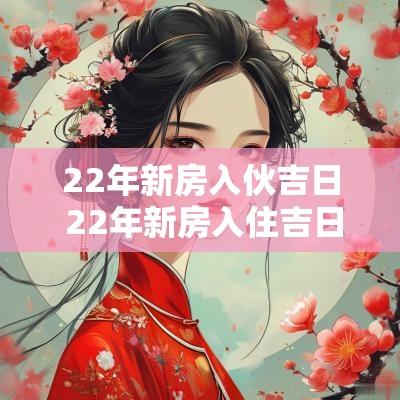 22年新房入伙吉日 22年新房入住吉日查询