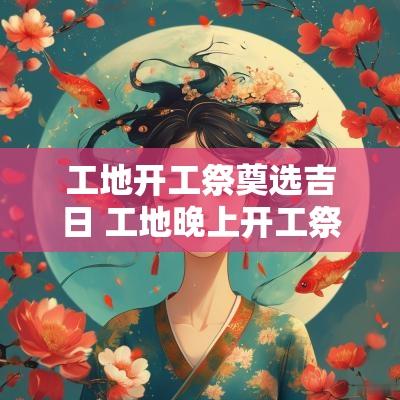 工地开工祭奠选吉日 工地晚上开工祭拜仪式