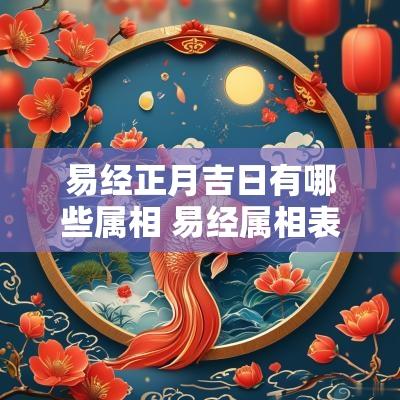 易经正月吉日有哪些属相 易经属相表大全