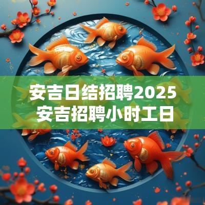 安吉日结招聘2025 安吉招聘小时工日结