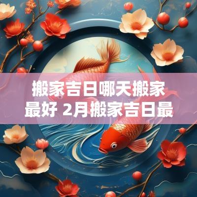 搬家吉日哪天搬家最好 2月搬家吉日最佳搬家时间