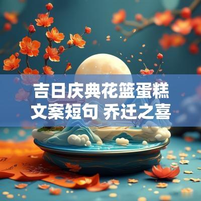 吉日庆典花篮蛋糕文案短句 乔迁之喜水果花篮文案