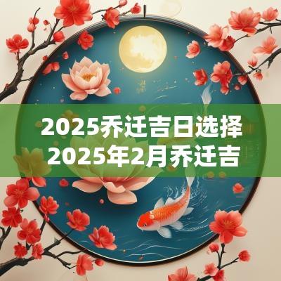 2025乔迁吉日选择 2025年2月乔迁吉日一览表