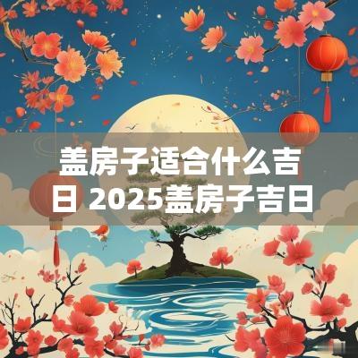 盖房子适合什么吉日 2025盖房子吉日